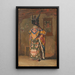 Un lama buddista durante una festa al monastero di Pemionchi Sikkim - Vasily Vereshchagin — quadro incorniciato alla parete