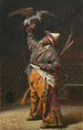 Ein reicher kirgisischer Jäger mit einem Falken - Vasily Vereshchagin — Ansicht des Kunstwerks