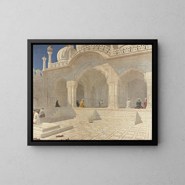 Moschea della Perla a Delhi - Vasily Vereshchagin — quadro incorniciato alla parete