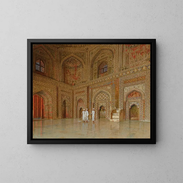Die Hauptmoschee von Fatehpur-Sikri - Vasily Vereshchagin — gerahmtes Bild an der Wand