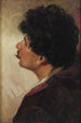 Portrait of a man in profile - Václav Brožík — artwork view