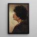 Portrait of a man in profile - Václav Brožík — framed artwork on a wall