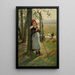 La Petite Gardienne d'oies - Václav Brožík — framed artwork on a wall