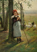La Petite Gardienne d'oies - Václav Brožík — artwork view