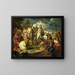 L'Adorazione del Vitello d'oro - Maestro veneziano del XVIII secolo — quadro incorniciato alla parete