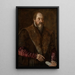 Portrait eines Edelmanns - Venezianische Schule — gerahmtes Bild an der Wand