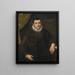 Ritratto di un gentiluomo - Scuola veneziana — quadro incorniciato alla parete