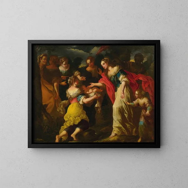 La Présentation - Venezianische Schule — gerahmtes Bild an der Wand