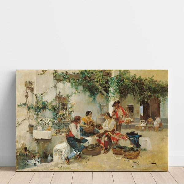 Riproduzione del dipinto Vendita di meloni - Joaquín Sorolla