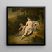 Venus mit Cupid - Willem Van Mieris — gerahmtes Bild an der Wand