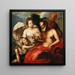 Venere e Cupido, Giove e Mercurio - Scuola veneziana — quadro incorniciato alla parete