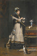 Nach dem Besuch - Victor Gabriel Gilbert — gerahmtes Bild an der Wand