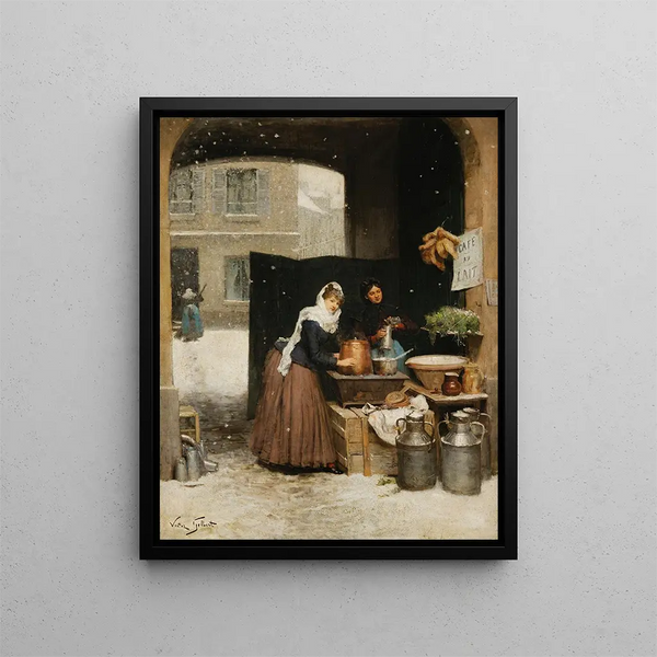 Victor Gabriel Gilbert - Crmire En Hiver.webp