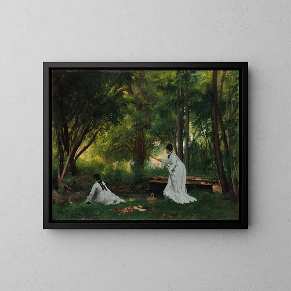 La Pêche - Victor Gabriel Gilbert — gerahmtes Bild an der Wand