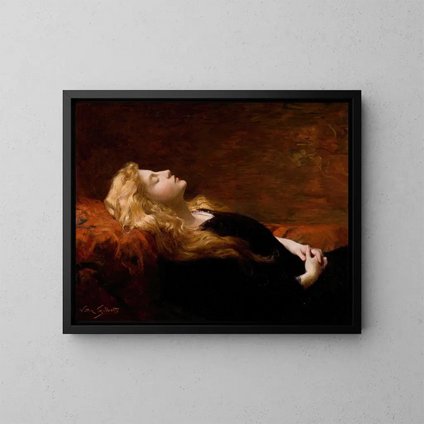 Le Repos - Victor Gabriel Gilbert — gerahmtes Bild an der Wand