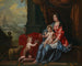 Portrait einer Dame unter den Zügen der Madonna mit einem Kind an ihrer Seite, der kleine Johannes der Täufer - Victor Honoré Janssens — Ansicht des Kunstwerks