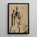 Fireplace of the Hauteville House dining room - Victor Hugo — framed artwork on a wall