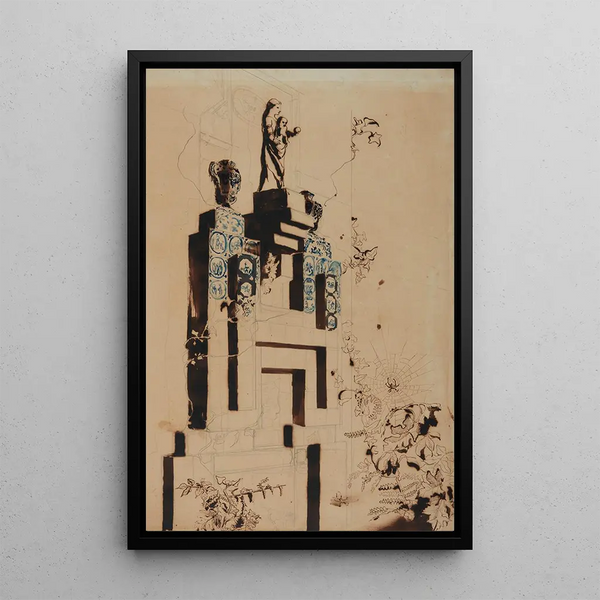 Victor Hugo - Chemine de la salle manger de Hauteville House.webp