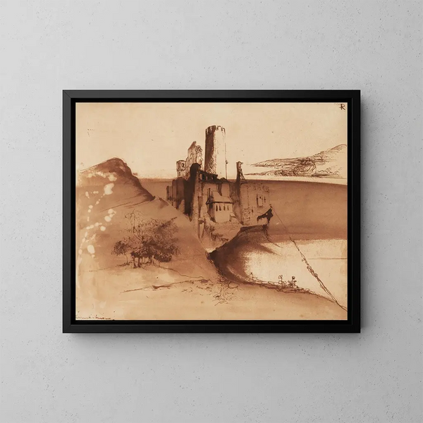 Nebel von Furteneck - Victor Hugo — gerahmtes Bild an der Wand