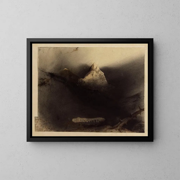 Der Mythos - Victor Hugo — gerahmtes Bild an der Wand