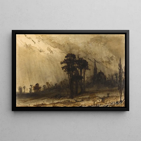 Paesaggio - Victor Hugo — quadro incorniciato alla parete