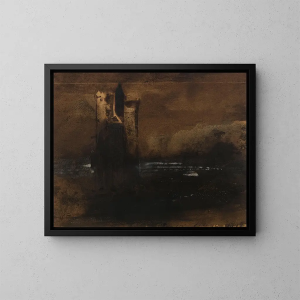 Ricordo del Neckar - Victor Hugo — quadro incorniciato alla parete