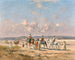 Una carovana che attraversa il deserto - Victor Huguet — vista dell’opera