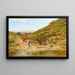 Karawane in der Wüste - Victor Huguet — gerahmtes Bild an der Wand