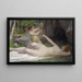 Nymphe des bois et un junger Bacchus - Victor Schivert — gerahmtes Bild an der Wand