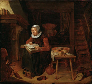 Vieille femme lisant la Bible - Quirijn Van Brekelenkam