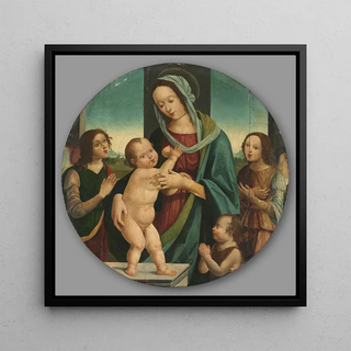 Vierge et Enfant avec Jean-Baptiste et des anges - Pietro del Donzello