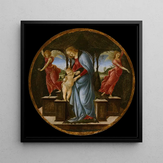 Vierge et enfant avec deux anges - Sandro Botticelli