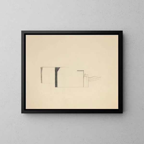 Zeichnungen original 01 - Viking Eggeling — gerahmtes Bild an der Wand