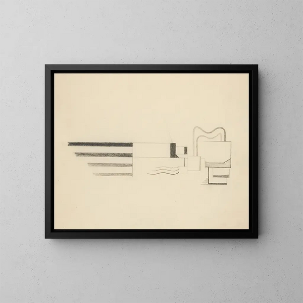 Originalzeichnungen 06 - Viking Eggeling — gerahmtes Bild an der Wand