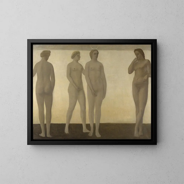 Artémis - Vilhelm Hammershøi — gerahmtes Bild an der Wand