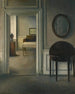 Innenraum mit einem Spiegel - Vilhelm Hammershøi — Ansicht des Kunstwerks