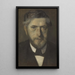 Jens Ferdinand Willumsen, studio per cinque ritratti - Vilhelm Hammershøi — quadro incorniciato alla parete