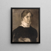 Ritratto di Karen Bramsen - Vilhelm Hammershøi — quadro incorniciato alla parete