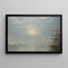 Sole sul mare - Vilhelm Hammershøi — quadro incorniciato alla parete