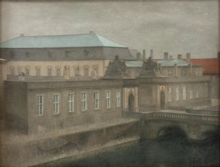 Vilhelm Hammershi - View of Christiansborg Palace Late Autumn.webp