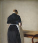 Donna vista di schiena - Vilhelm Hammershøi — vista dell’opera