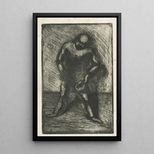 Vilhelm Lundstrm - Skrvende mand med hatten i hnden.webp