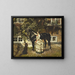 Dame à cheval - Vilhelm Tilly — gerahmtes Bild an der Wand