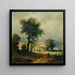 Village hongrois - Remigius Adrianus van Haanen — framed artwork on a wall
