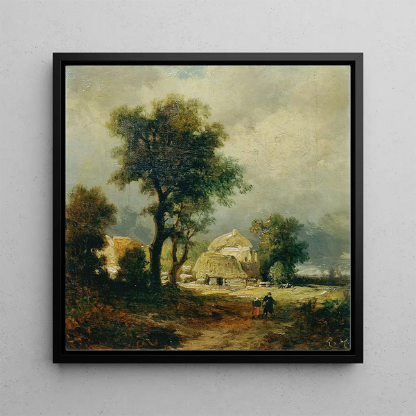 Village hongrois - Remigius Adrianus van Haanen