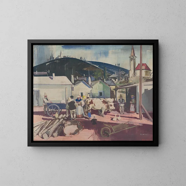 Campagna messicana - Vilmos Aba-Novák — quadro incorniciato alla parete