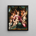 La Vierge à l'Enfant avec l'enfant saint Jean-Baptiste et des anges - Vincent Sellaer — quadro incorniciato alla parete