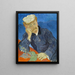 Dr. Paul Gachet - Vincent van Gogh — gerahmtes Bild an der Wand