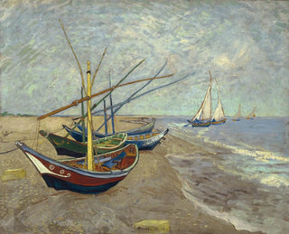 Vincent van Gogh - Fishing boats on the beach at Les SaintesMariesdelaMer.webp