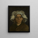 Kopf einer Frau 3 - Vincent van Gogh — gerahmtes Bild an der Wand